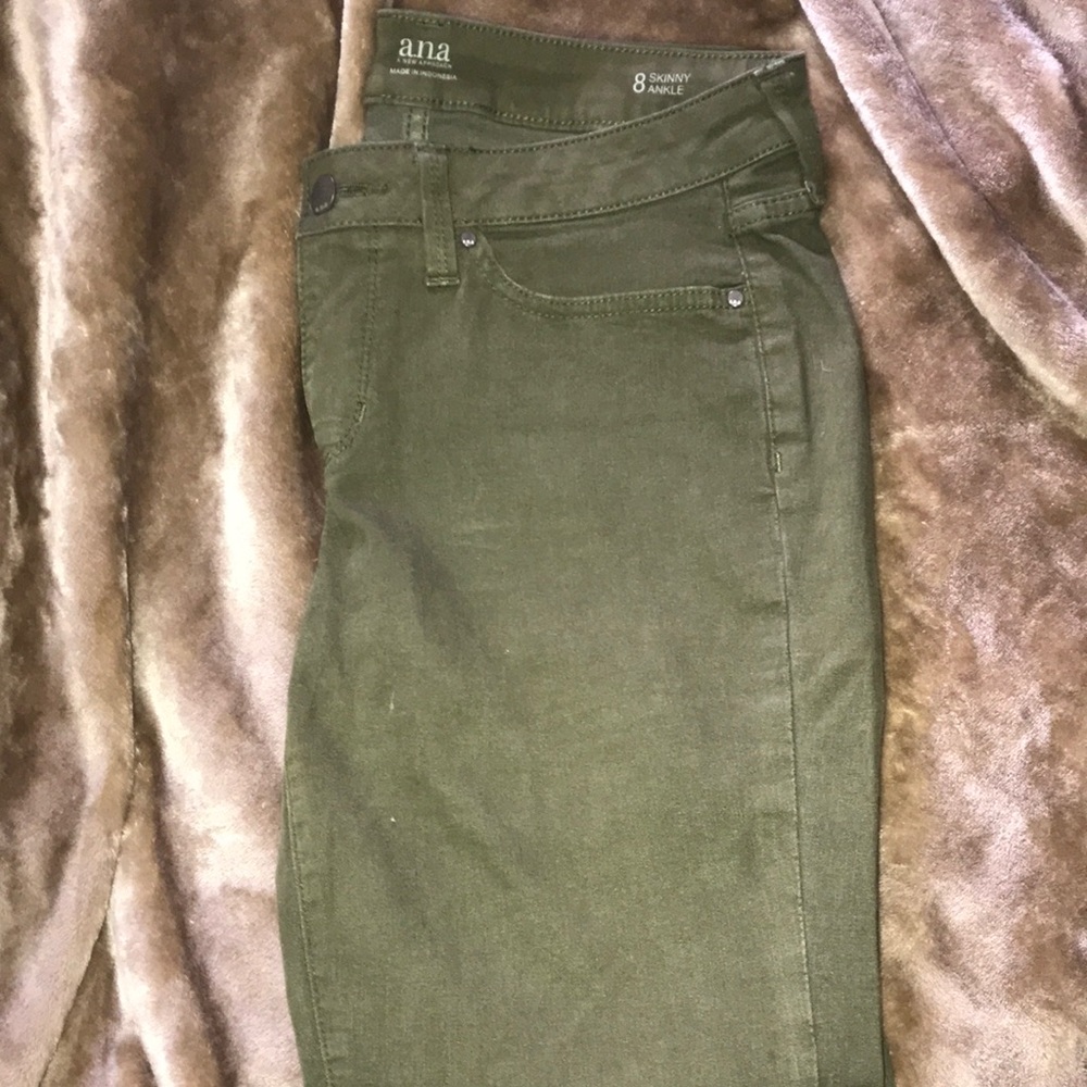 Olive green jeans